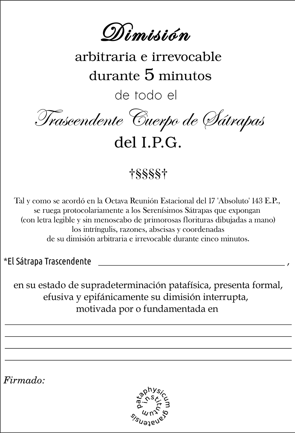 Dimisión Iinterrupta IPG